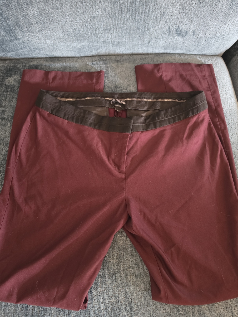 Express Women’s Burgundy/Maroon Columnist Pants